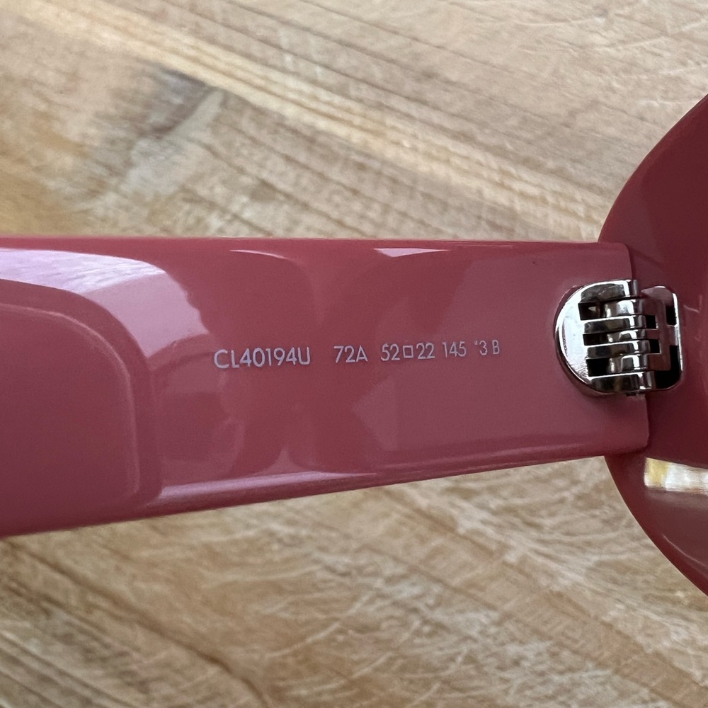 Celine TRIOMPHE 01 Sunglasses In Acetate Powder Rose New - Picture 6 of 10
